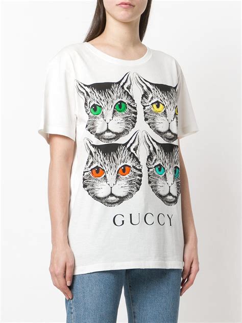 cat t shirt gucci|Gucci pet fashion.